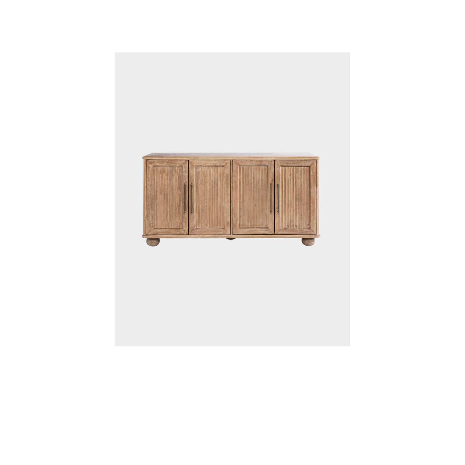 Wood Fluted Large Sideboard