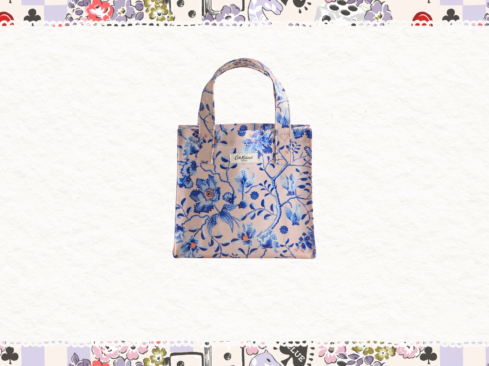 Pink Mystic Floral Small Coated Book Bag
