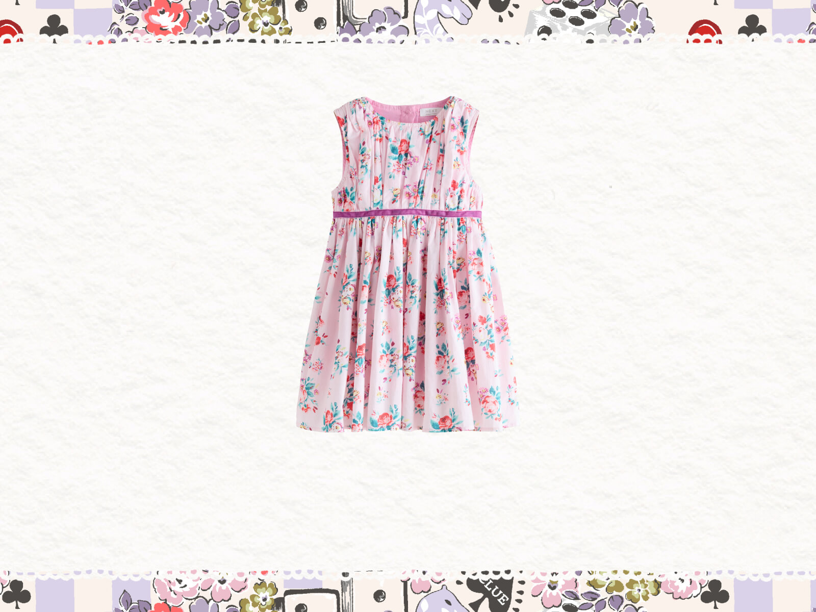 Lilac Floral Party Dress