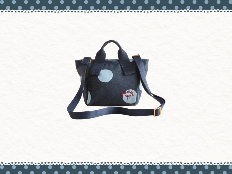 Blue Denim Spot Mini Tote Bag