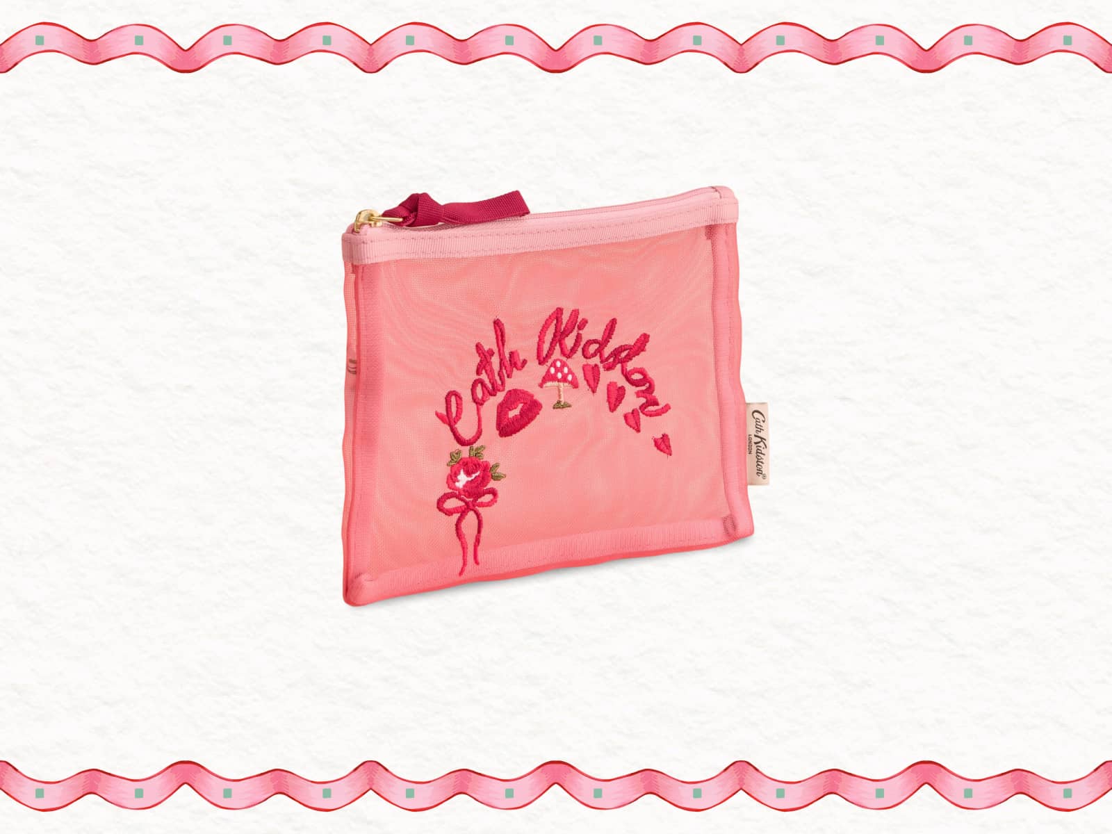 Pink Mesh Pouch