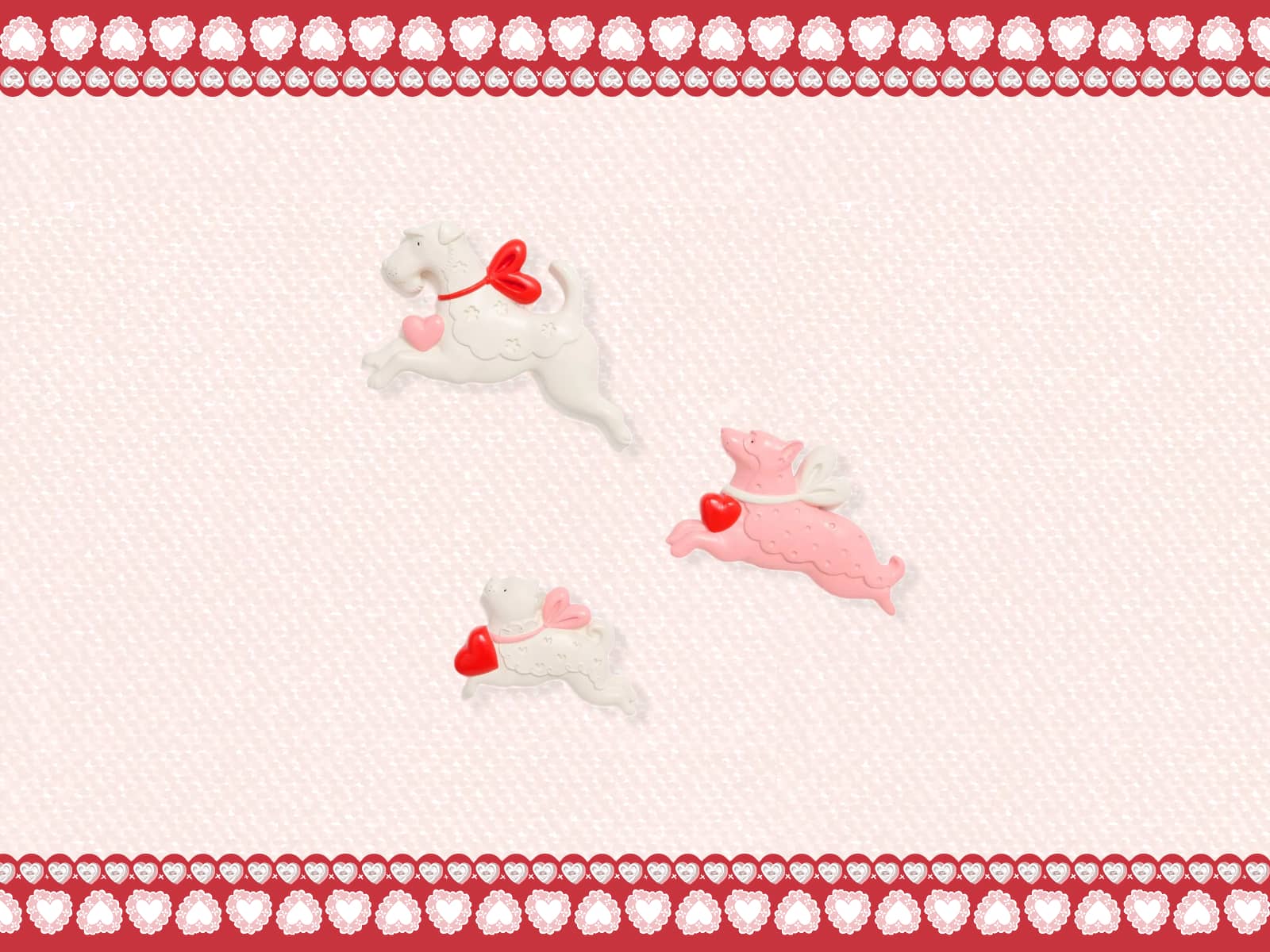 Heart Dogs Wall Plaques