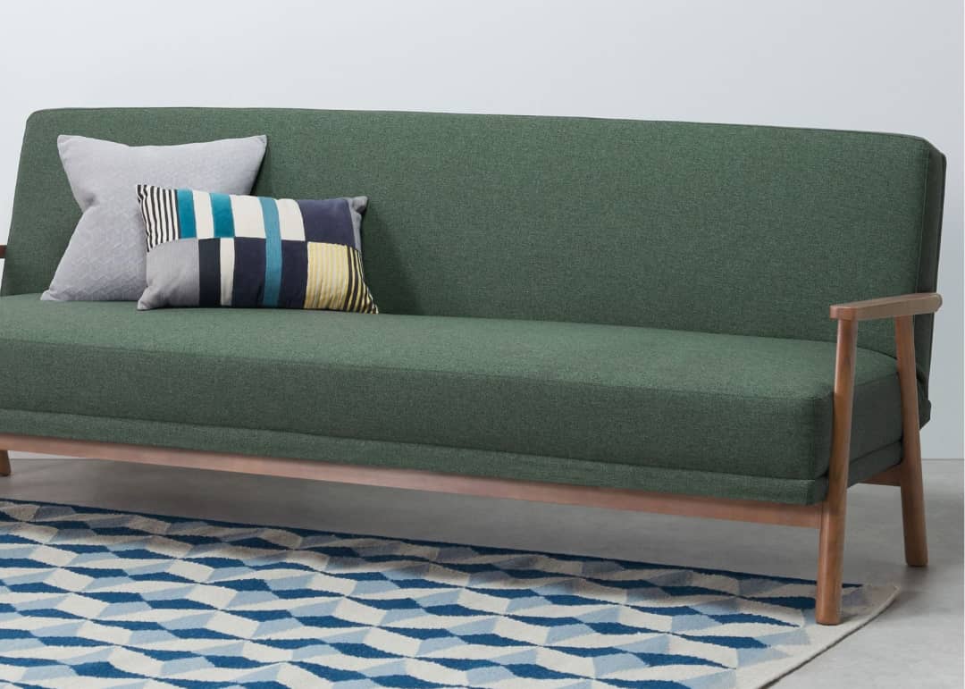 Green Lars Click Clack Sofa Bed